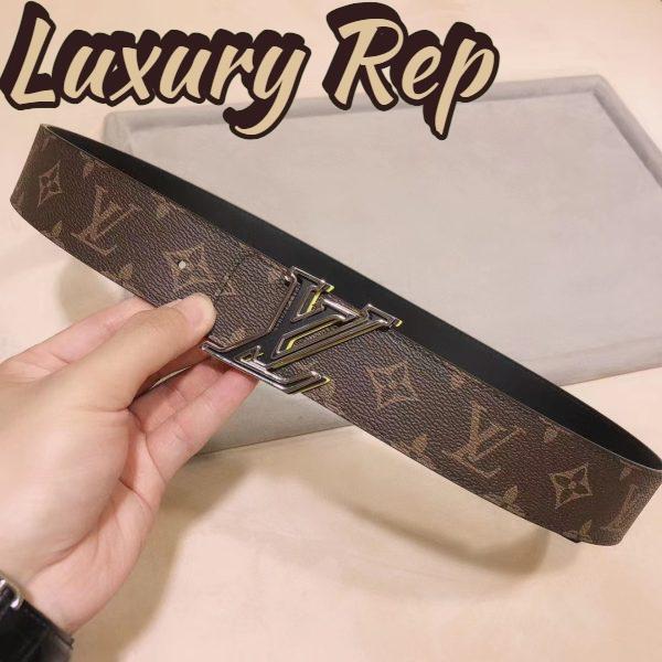 Replica Louis Vuitton Unisex LV Speed 40mm Reversible Belt Yellow Monogram Coated Canvas Leather 7