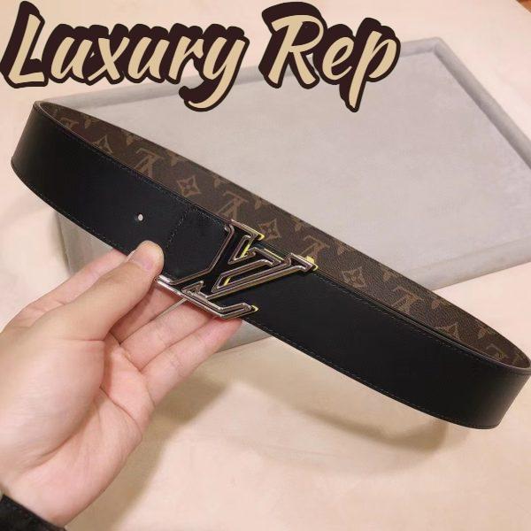 Replica Louis Vuitton Unisex LV Speed 40mm Reversible Belt Yellow Monogram Coated Canvas Leather 8
