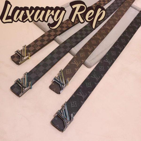 Replica Louis Vuitton Unisex LV Speed 40mm Reversible Belt Yellow Monogram Coated Canvas Leather 14