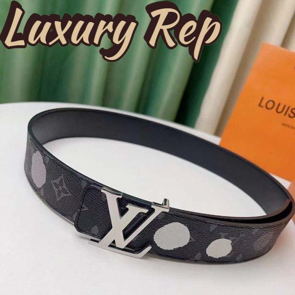Replica Louis Vuitton Unisex LV X YK Initiales 40MM Reversible Belt Monogram Eclipse Canvas Recto 3