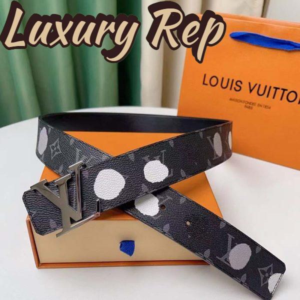 Replica Louis Vuitton Unisex LV X YK Initiales 40MM Reversible Belt Monogram Eclipse Canvas Recto 6
