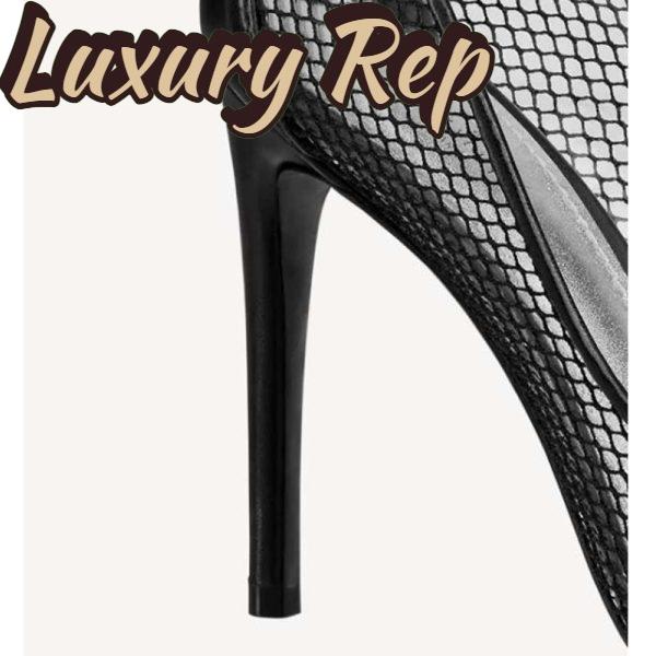 Replica Louis Vuitton LV Women’s Urban Twist Pump Mesh PVC Calf Leather 10.5 cm Heel 7