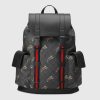 Replica Gucci GG Unisex Gucci Bestiary Backpack Tigers GG Supreme-Black