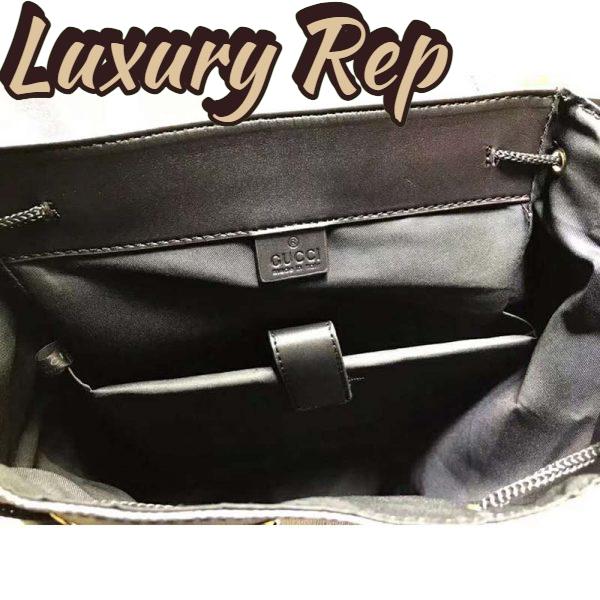 Replica Gucci GG Unisex Gucci Bestiary Backpack Tigers GG Supreme-Black 9