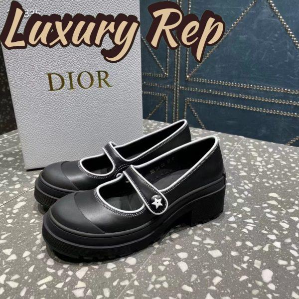 Replica Dior Women CD Shoes D-Doll 2.0 Pump Black Supple Calfskin 3.5 cm Heel 4