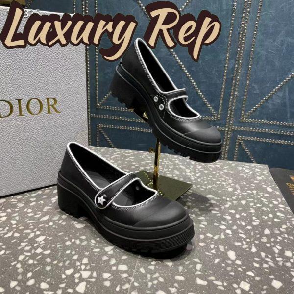 Replica Dior Women CD Shoes D-Doll 2.0 Pump Black Supple Calfskin 3.5 cm Heel 6