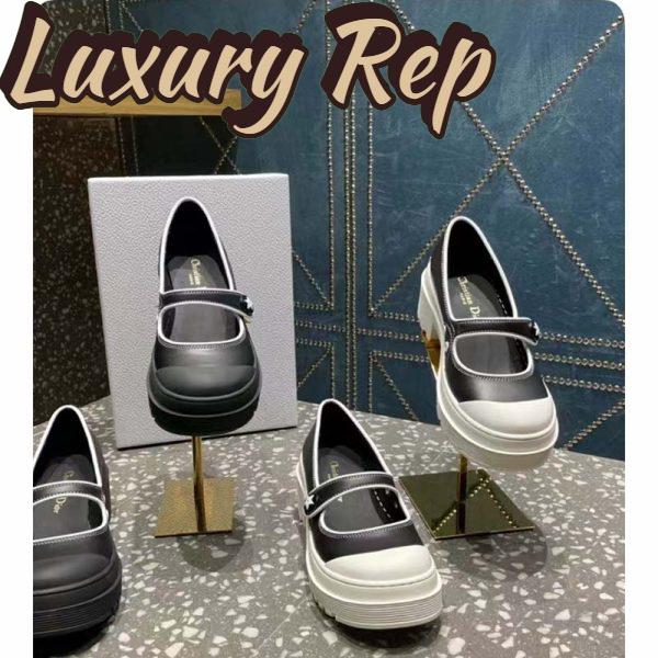 Replica Dior Women CD Shoes D-Doll 2.0 Pump Black Supple Calfskin 3.5 cm Heel 12