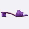 Replica Dior Women Shoes Dway Slide Beige Multicolor Mizza Embroidered Cotton 13