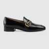 Replica Gucci GG Women’s Loafer with Double G White Leather 2.5 cm Heel 14