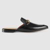 Replica Gucci Men Leather Thong Sandal with Double G-Black 13
