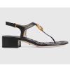 Replica Gucci Unisex GG Platform Sandals Blue GG Cotton Sponge Rubber Sole 3 Cm Heel 14