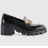 Replica Gucci Women Matelassé Slide Sandal Beige GG Matelassé Leather Square Toe Flat 17