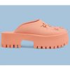 Replica Gucci Women Zumi Leather Slide Sandal Interlocking G Horsebit Black Leather 2.5 cm Heel Height 13