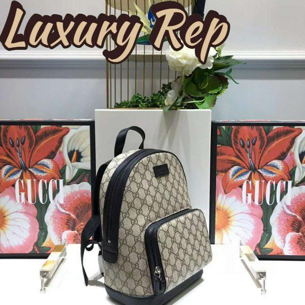Replica Gucci GG Unisex Eden Small Backpack Beige/Ebony GG Supreme Canvas 5