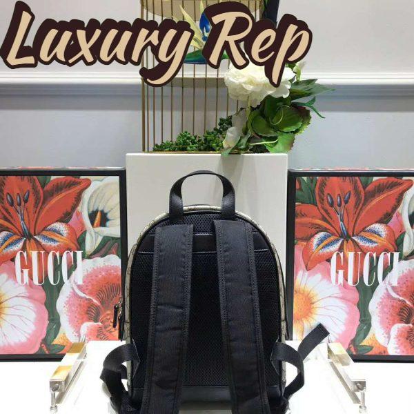 Replica Gucci GG Unisex Eden Small Backpack Beige/Ebony GG Supreme Canvas 6
