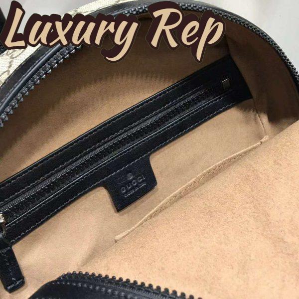 Replica Gucci GG Unisex Eden Small Backpack Beige/Ebony GG Supreme Canvas 10
