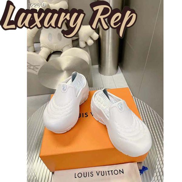 Replica Louis Vuitton LV Unisex LV Shark Clog White EVA Rubber Anatomic Insole 6