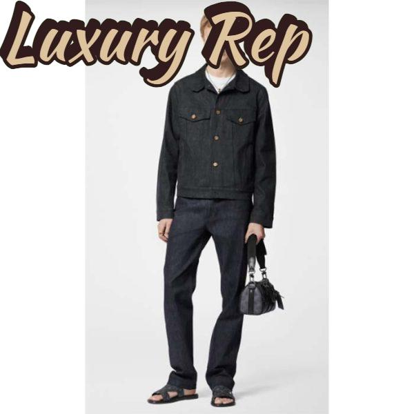 Replica Louis Vuitton LV Unisex Oasis Mule Eclipse Black Monogram Grained Calf Leather Rubber 12