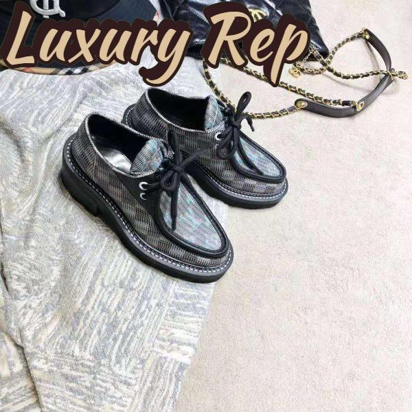 Replica Louis Vuitton LV Women LV Beaubourg Platform Derby in Calf Leather and Monogram LV Pop-Printed Canvas 7