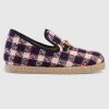 Replica Gucci Unisex GG Check Wool Loafer in Brown Check Wool 18