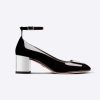 Replica Dior Women Miss J’adior Ballerina in Black Technical Canvas in 1cm Heel 12