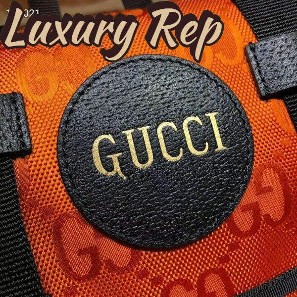 Replica Gucci Unisex Gucci Off The Grid Backpack Orange GG Nylon 7