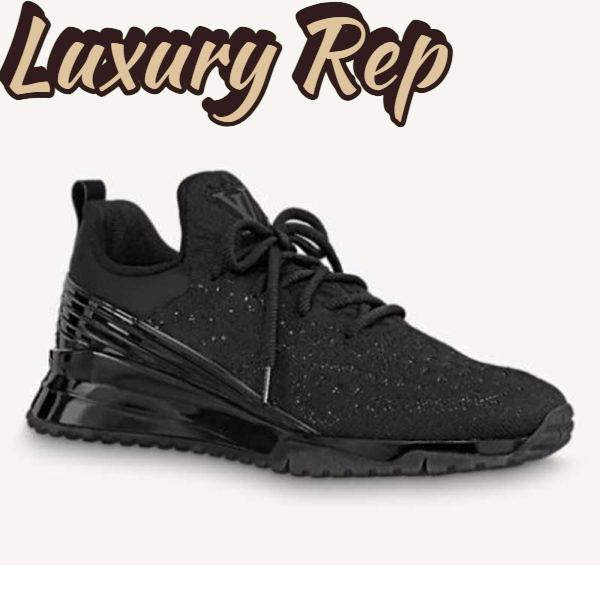 Replica Louis Vuitton Unisex V.N.R (Vuitton New Runner) Sneaker Technical Knit-Black