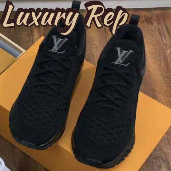 Replica Louis Vuitton Unisex V.N.R (Vuitton New Runner) Sneaker Technical Knit-Black 3