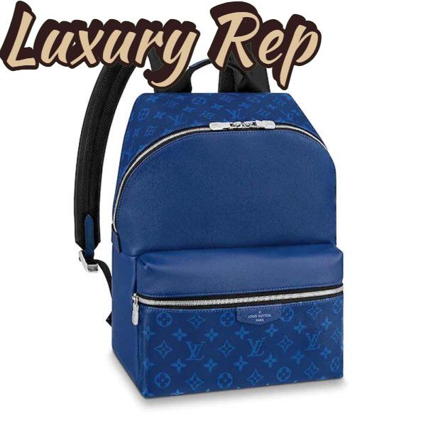 Replica Louis Vuitton LV Unisex Discovery Backpack PM Monogram Canvas Taiga Leather