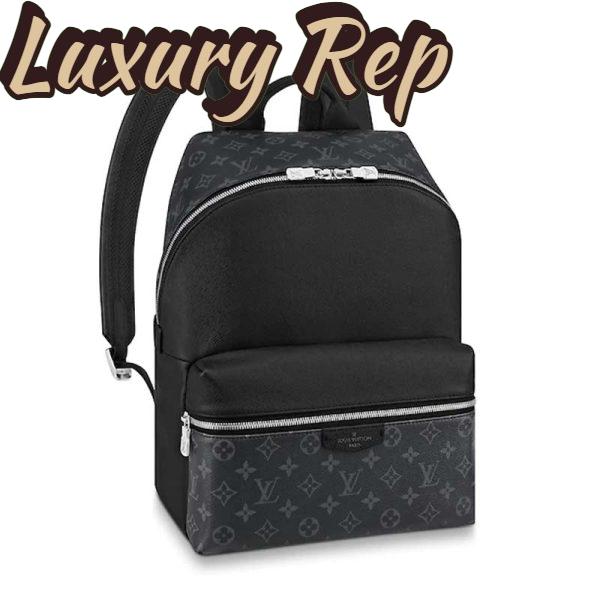 Replica Louis Vuitton LV Unisex Discovery Backpack PM Monogram Canvas Taiga Leather 3